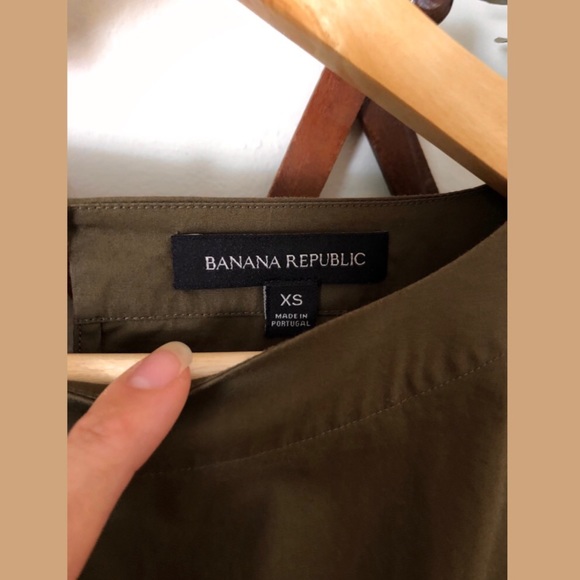 ❀Banana Republic Green Puff Sleeve Blouse XS - Picture 5 of 6